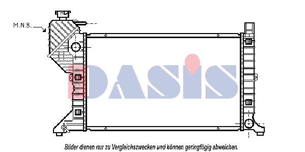 AKS DASIS Радиатор, охлаждение двигателя 132040N